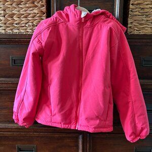 All in Motion pink hooded zipper jacket in size M